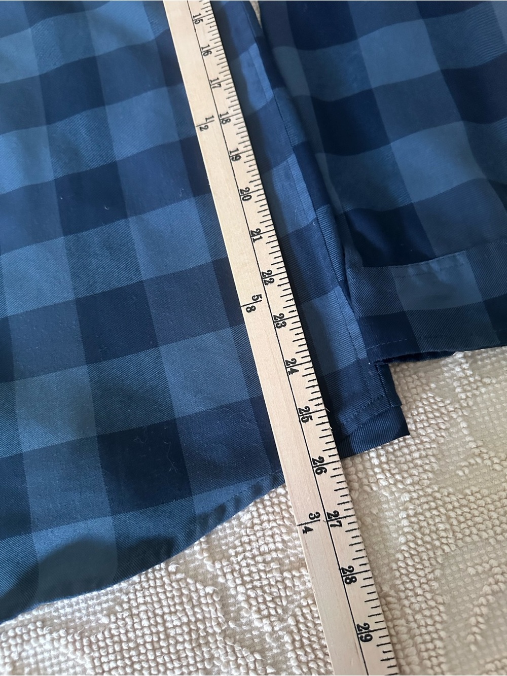 Fox Buffalo Check Slate Blue Snap-Down Everyday Long Sleeve Flannel Shirt-Med - Picture 5 of 9